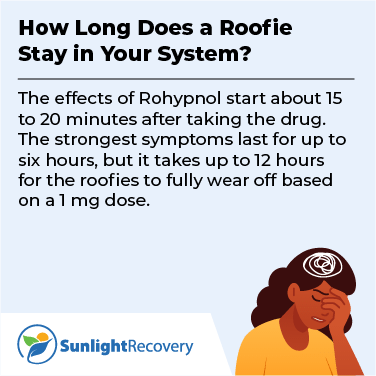 How long does a Roofie stay in your system?